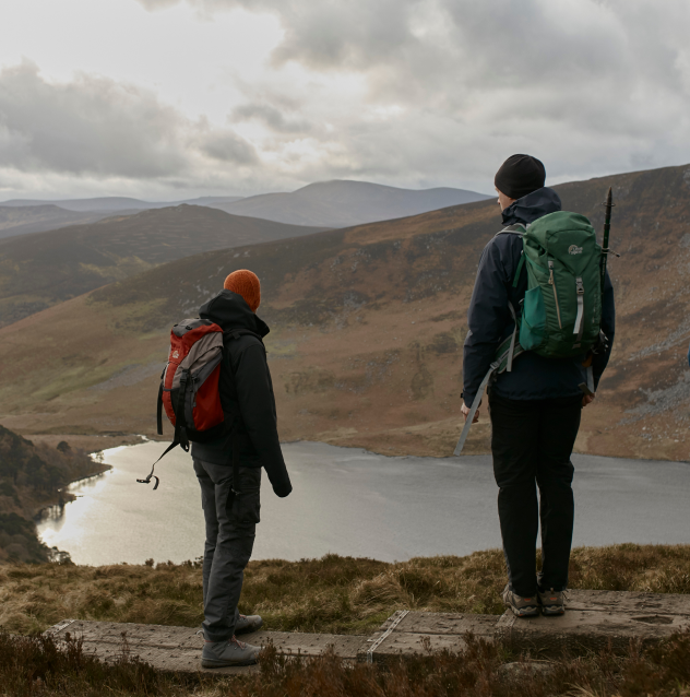 People gazing at Lake in Wicklow