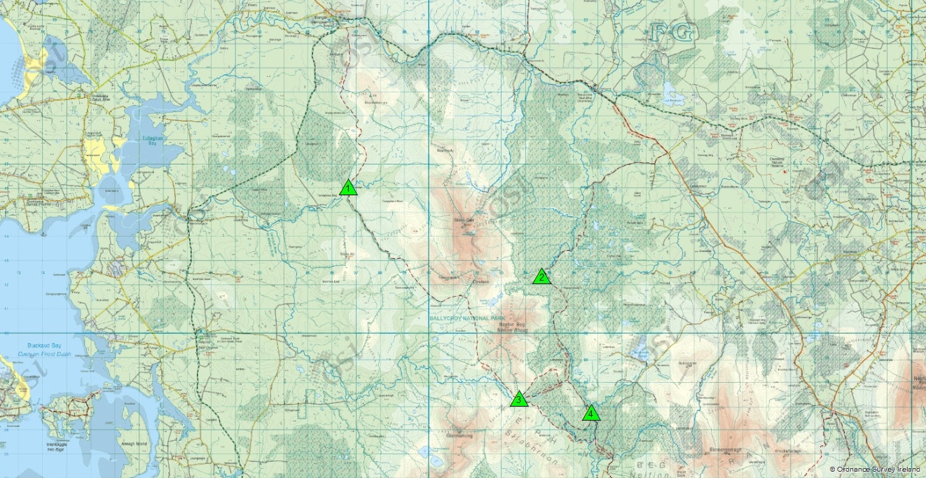 Map with designated Camping Zones