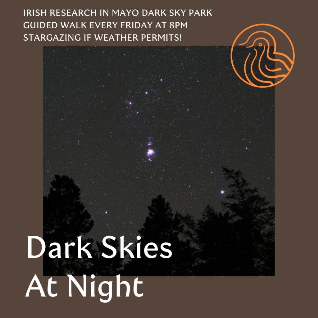 dark skies at night free guided walks notice