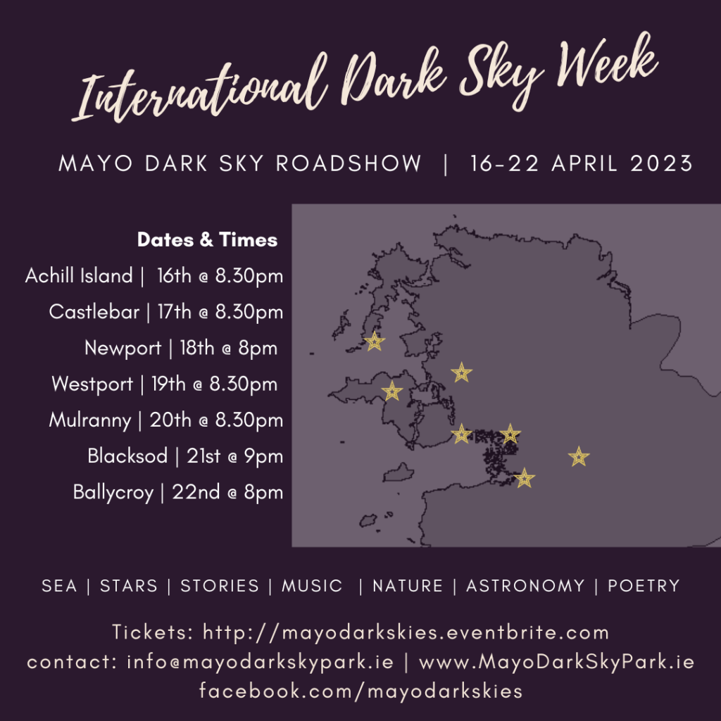 dark sky week roadshow list of dates, times and venues