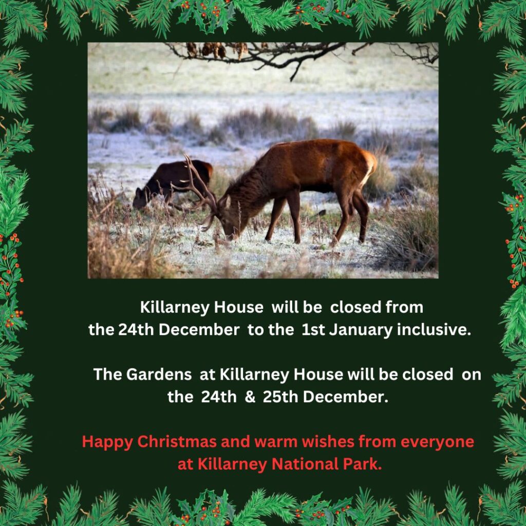 Killarney House Holiday Opening Times