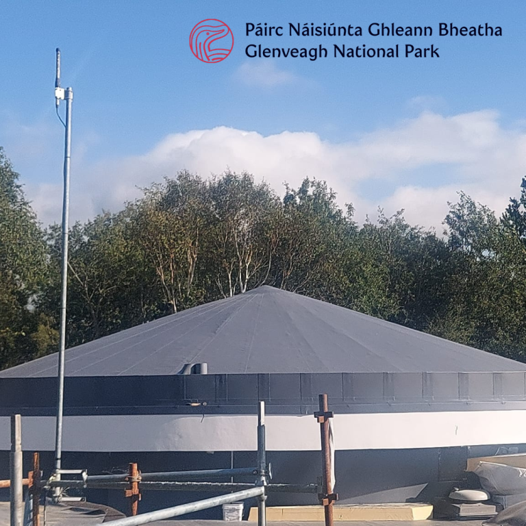 Visitor Centre with scaffolding