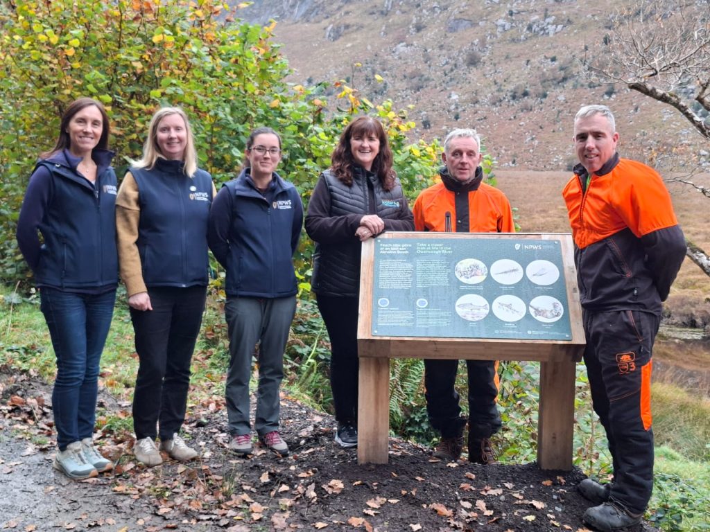 Our Blue Dot new signage with NPWS Colleages