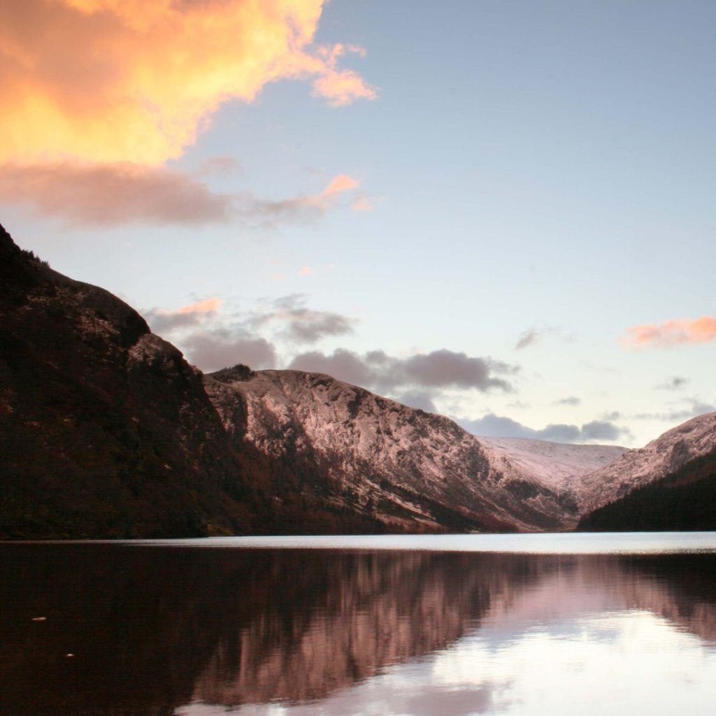 View of the Upper Lake and Spinc cliffs